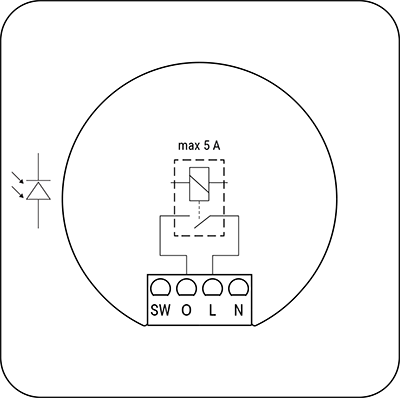 1-输出电源底座用于壁挂显示面板 - 内部原理图